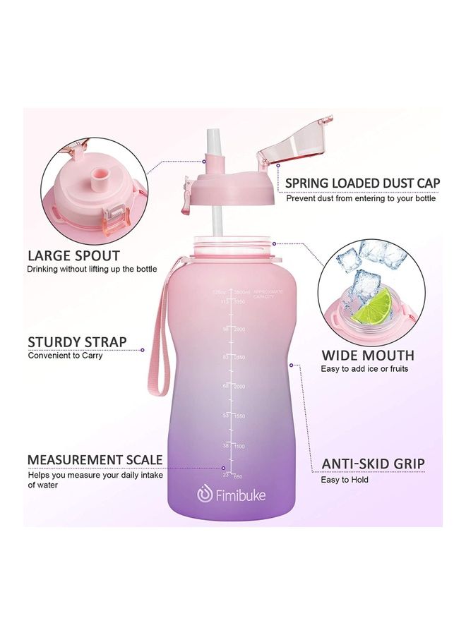 XiuWoo Motivational Time-Marked Water Bottle with Leak-Proof Cap  - Image 3