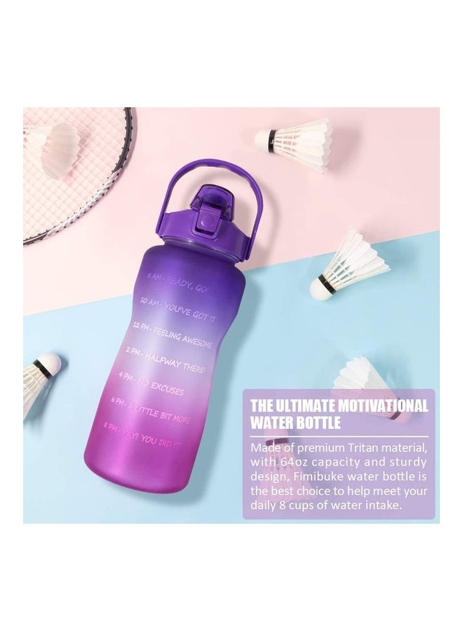 XiuWoo Motivational Time-Marked Water Bottle with Leak-Proof Cap  - Image 5