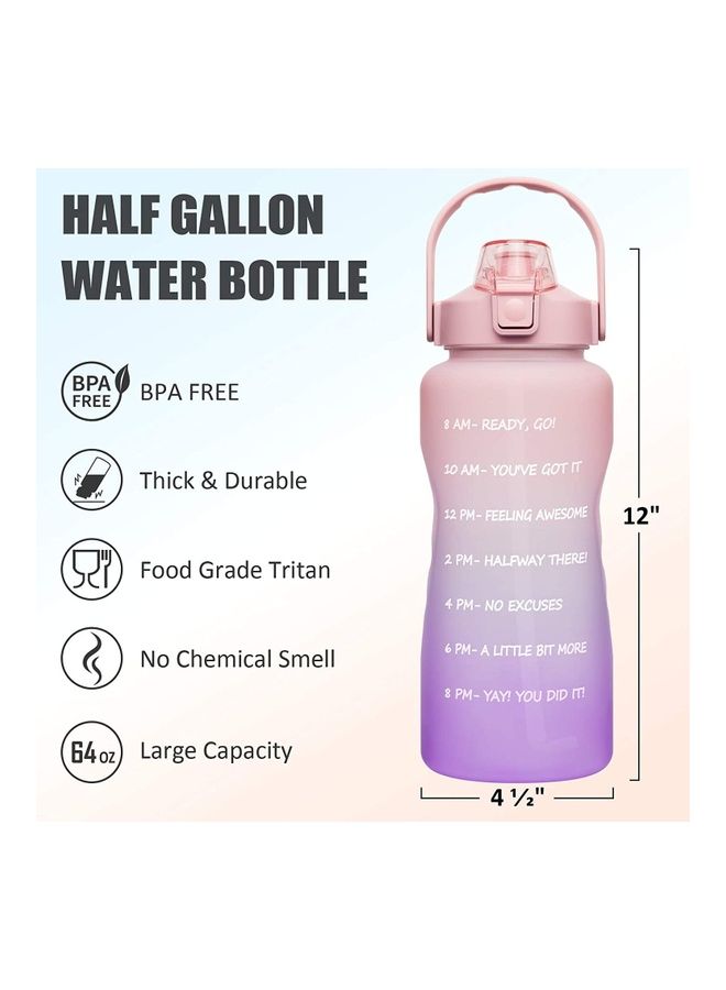 XiuWoo Motivational Time-Marked Water Bottle with Leak-Proof Cap  - Image 1