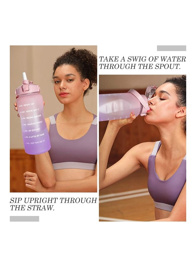 XiuWoo Motivational Time-Marked Water Bottle with Leak-Proof Cap  - Image 4
