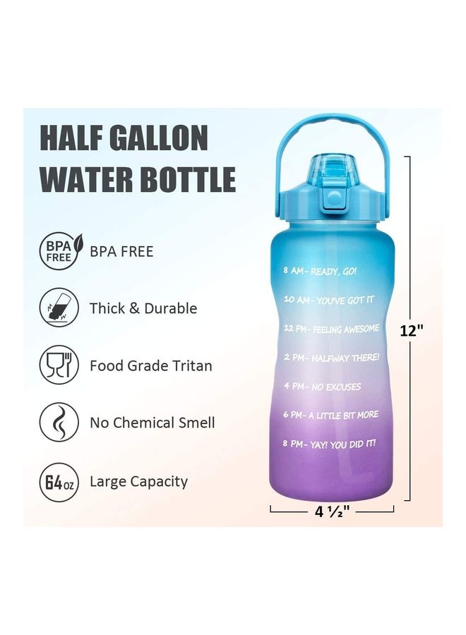 XiuWoo - Motivational Time-Marked Water Bottle with Leak-Proof Cap - Image 1