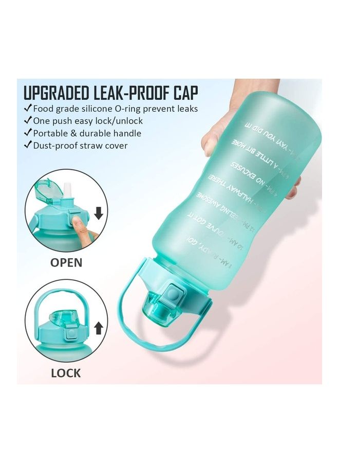 XiuWoo - Motivational Time-Marked Water Bottle with Leak-Proof Cap - Image 1