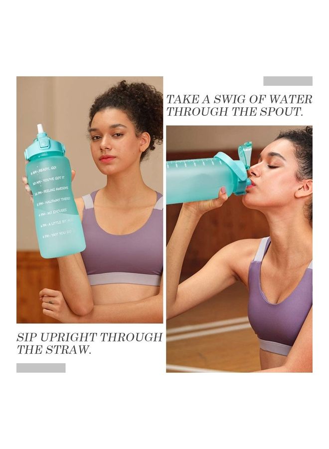 XiuWoo - Motivational Time-Marked Water Bottle with Leak-Proof Cap - Image 1