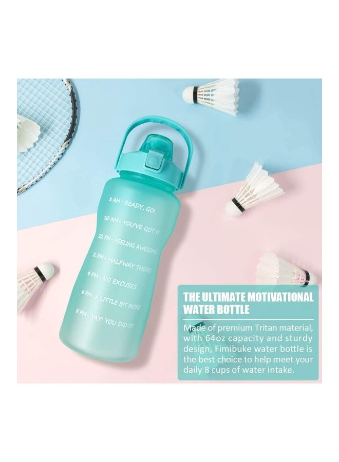 XiuWoo - Motivational Time-Marked Water Bottle with Leak-Proof Cap - Image 1