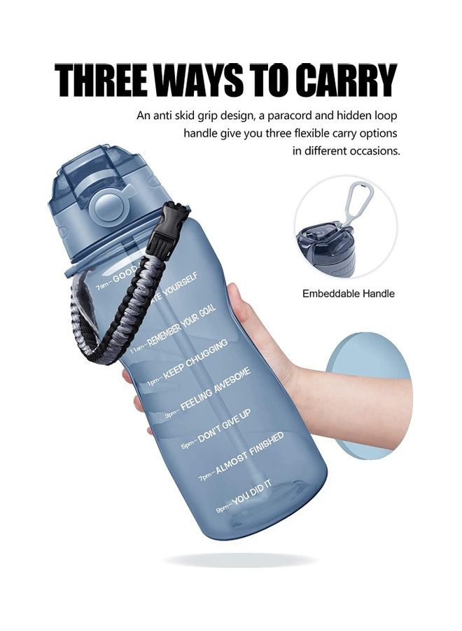 XiuWoo 2L Motivational Water Bottle with Time Marker And Straw  - Image 2