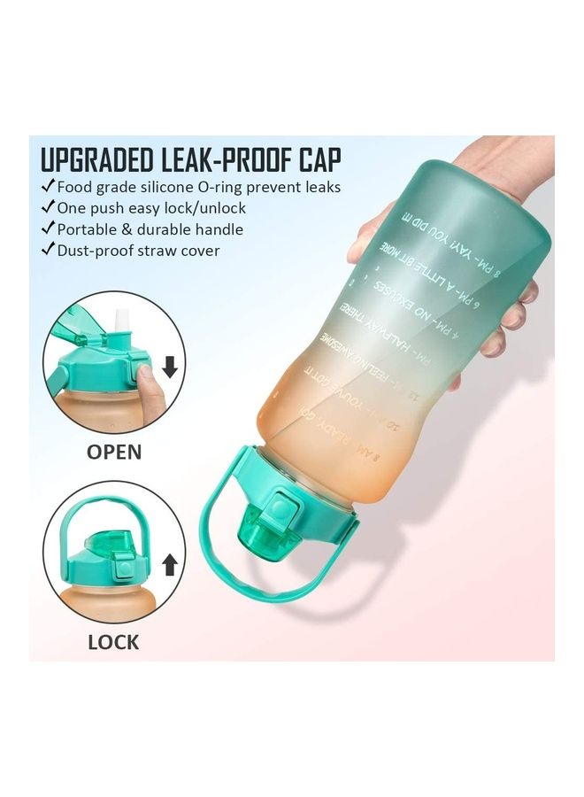 XiuWoo Motivational Time-Marked Water Bottle with Leak-Proof Cap  - Image 2
