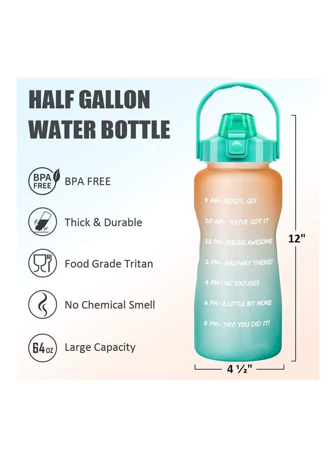 XiuWoo Motivational Time-Marked Water Bottle with Leak-Proof Cap  - Image 1