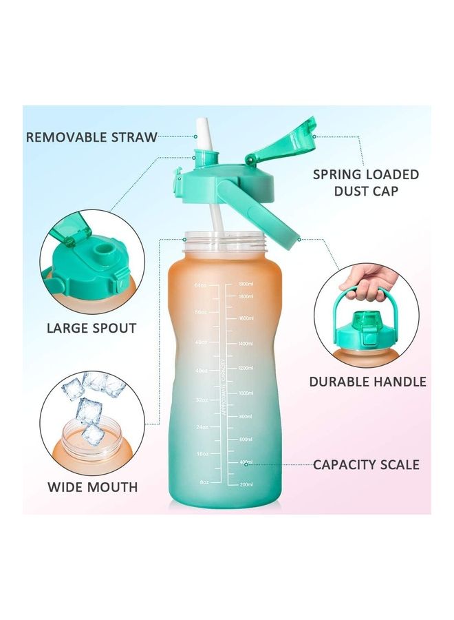 XiuWoo Motivational Time-Marked Water Bottle with Leak-Proof Cap  - Image 3