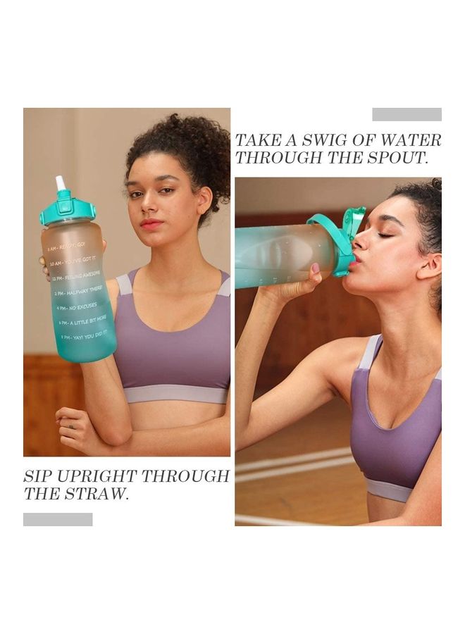 XiuWoo Motivational Time-Marked Water Bottle with Leak-Proof Cap  - Image 4
