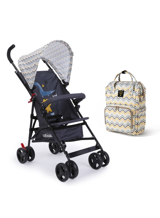TEKNUM - Stroller And Diaper Bag - Yellow Wave - Image 1