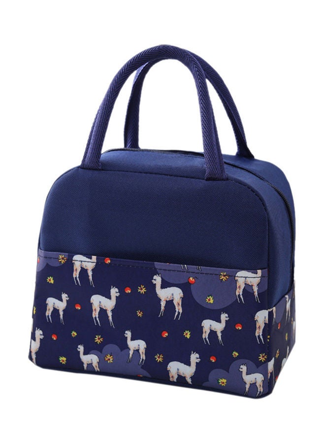 Insulated Lunch Bag Blue/White 25.00x1.50x20.00cm