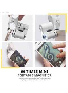 Generic 60X Mini Portable Smartphone Microscope White  - Image 3