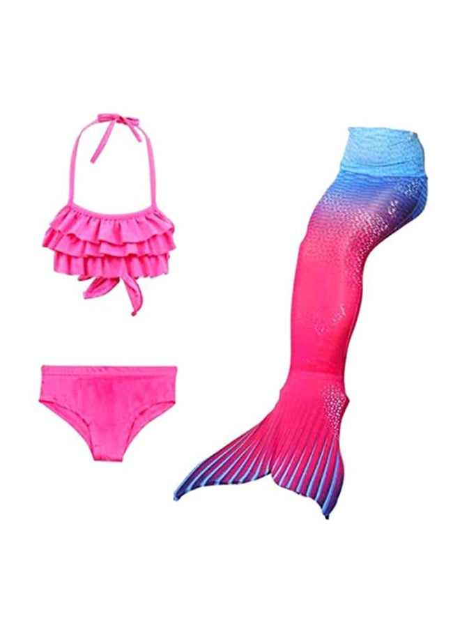 J&J 3-Piece Mermaid Swimming Suit With Bikini Set 140cm  - Image 1
