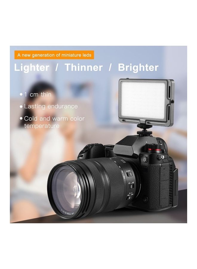 مامن مصباح إضاءة LED لتصوير الفيديو بتصميم رفيع للغاية رمادي / أبيض - Image 3