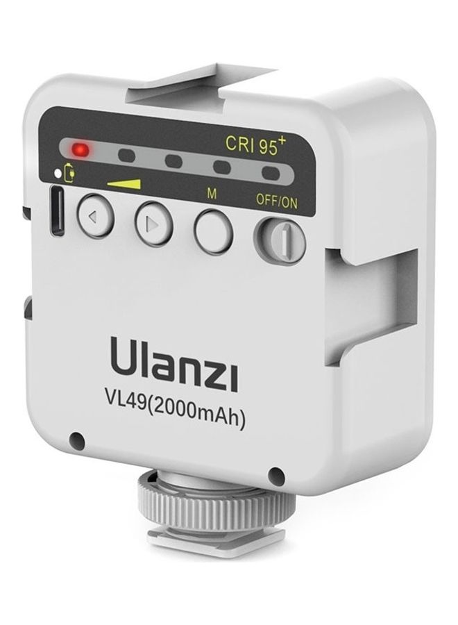 Ulanzi Mini LED Photography Light With Built-in Rechargeable Lithium Battery White - Image 3