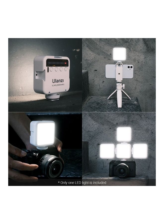 Ulanzi Mini LED Photography Light With Built-in Rechargeable Lithium Battery White - Image 4
