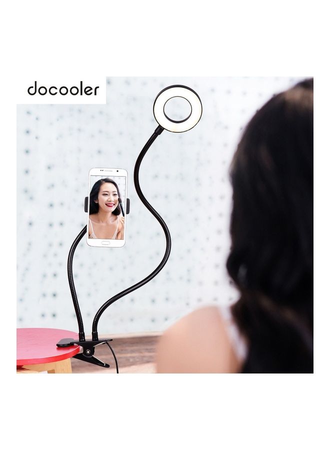 docooler 2-In-1 LED Ring Light With Cell Phone Holder Stand Multicolour 