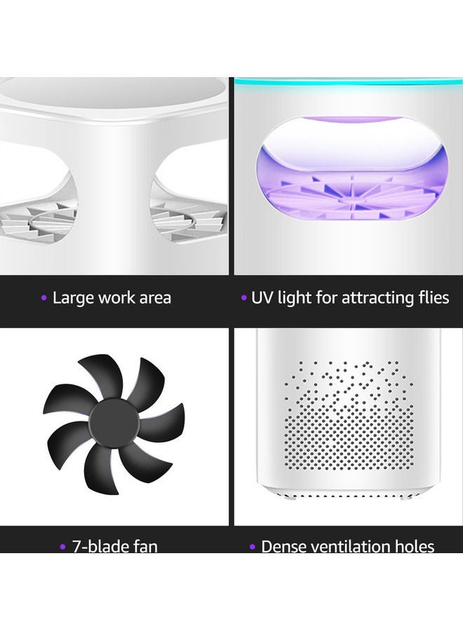 ماركة غير محددة مصباح طارد للبعوض متعدد الوظائف بإضاءة LED أبيض  - Image 5