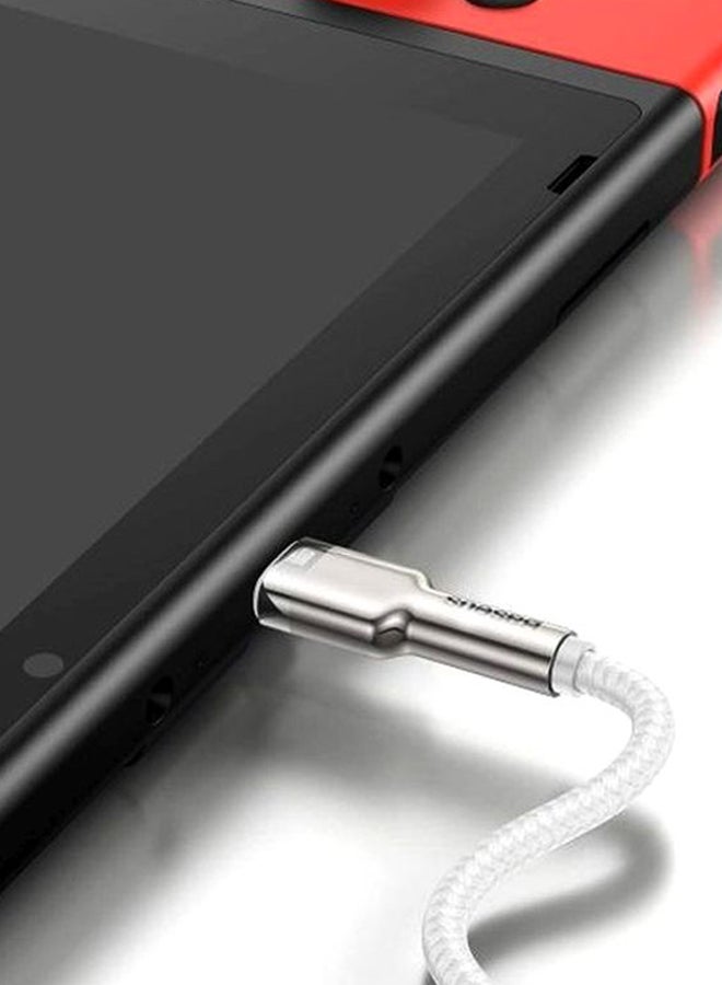 Baseus Cafule Series Type-C Metal Data Cable White/Silver - Image 5