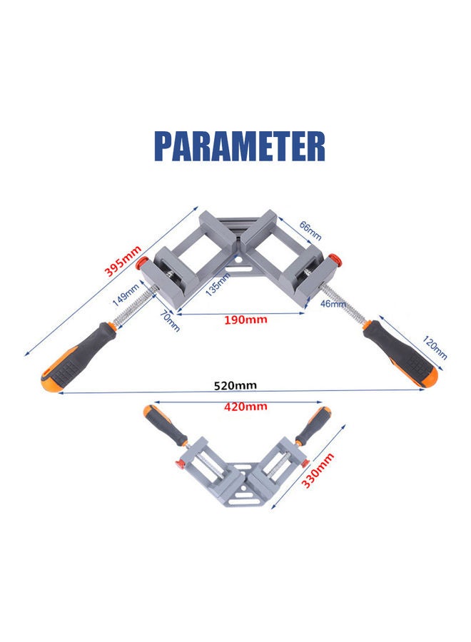 Adjustable Swing Right Angle Clamp Grey - Image 4