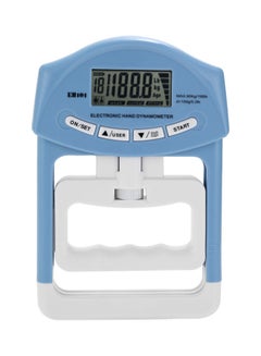 Digital LCD Electronic Hand Grip Dynamometer White/Blue