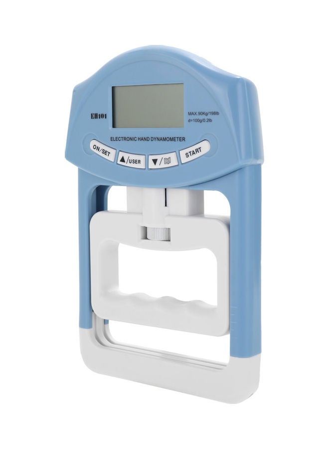 Generic - Digital LCD Electronic Hand Grip Dynamometer White/Blue - Image 1