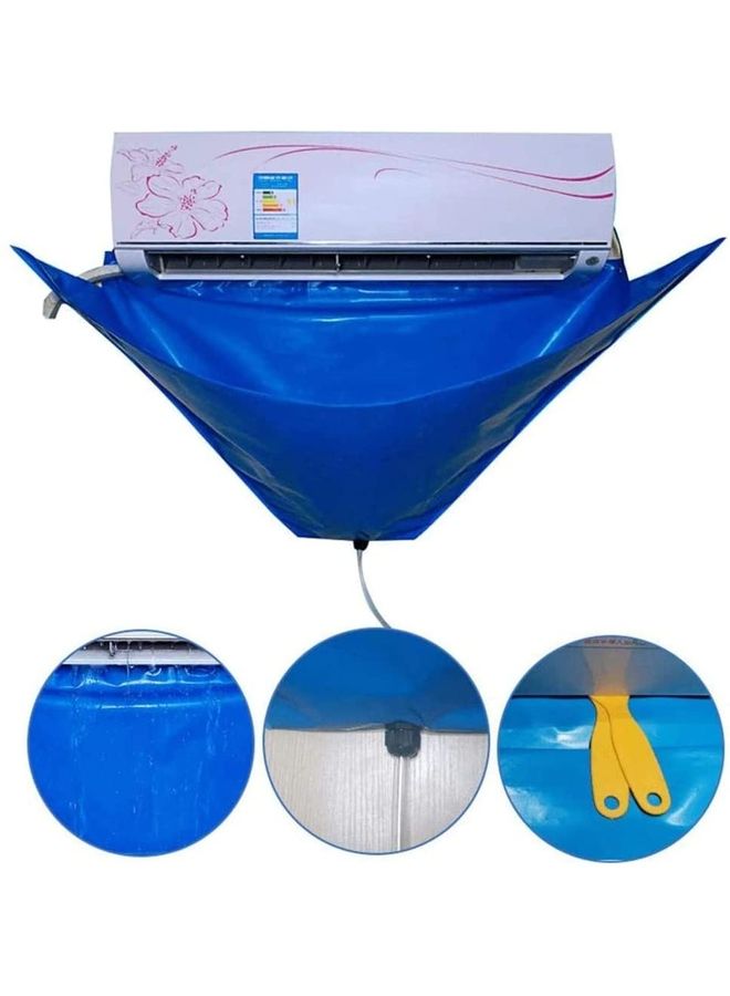 XiuWoo Air Conditioner Cleaning Cover Blue - Image 2