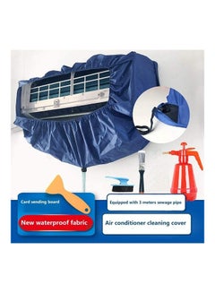 XiuWoo Waterproof Air Conditioner Cleaning Cover Blue  - Image 2
