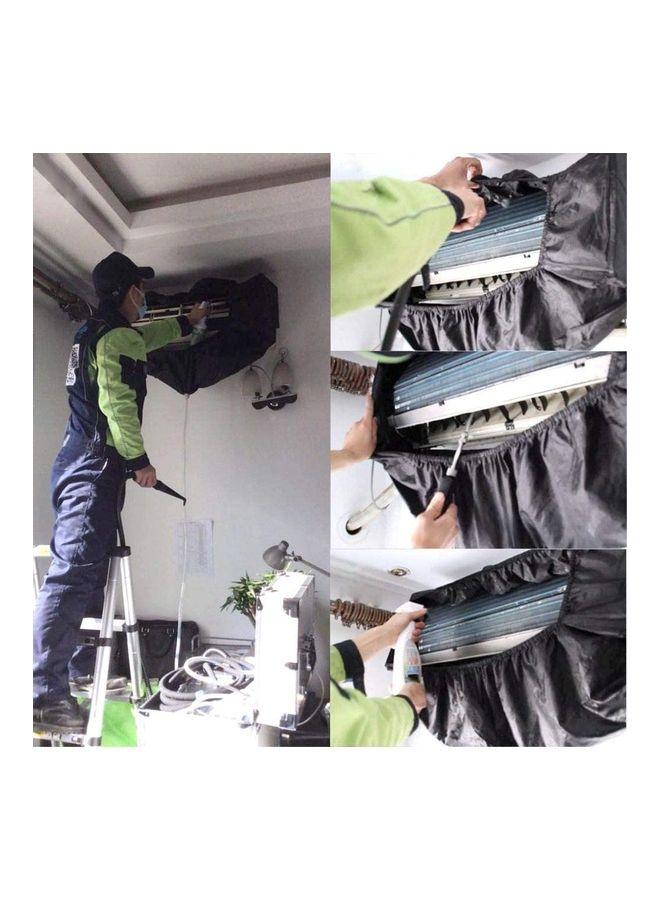 XiuWoo Waterproof Air Conditioner Cleaning Cover Black - Image 2