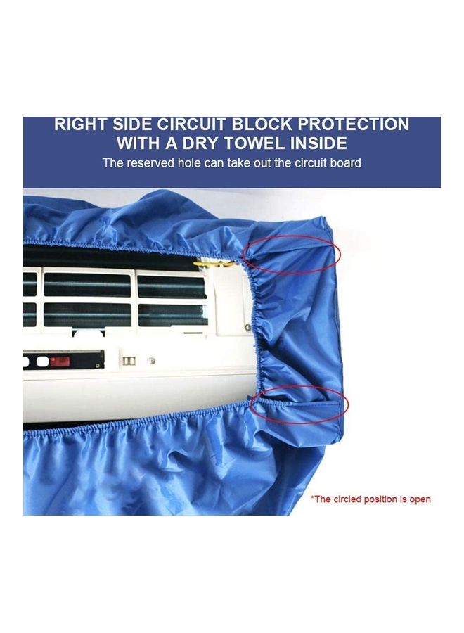 XiuWoo Waterproof Air Conditioner Cleaning Cover Blue  - Image 5