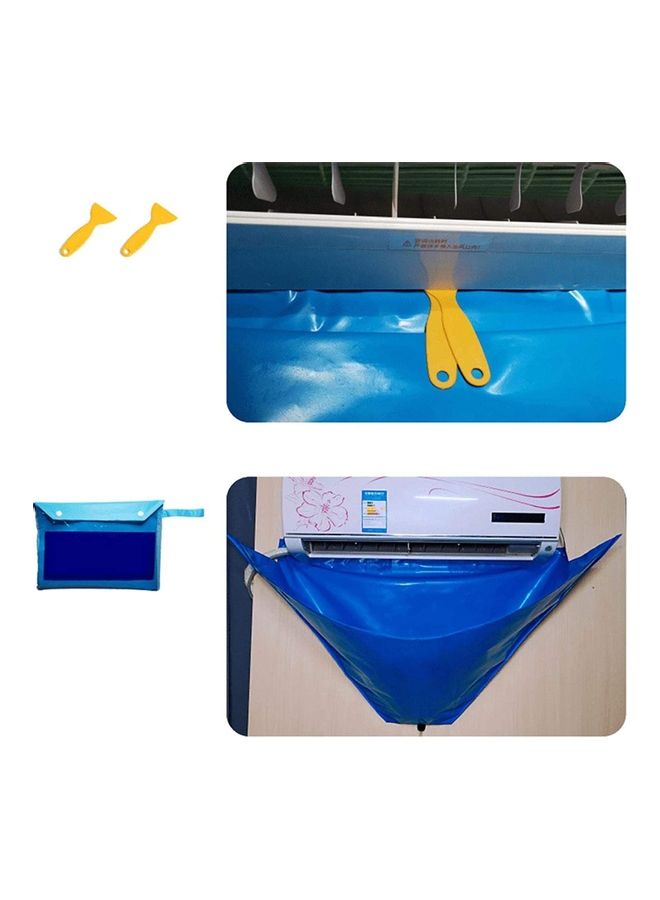 XiuWoo Waterproof Air Conditioner Cleaning Cover Blue - Image 2