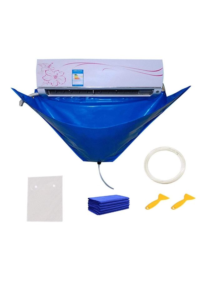 XiuWoo Waterproof Air Conditioner Cleaning Cover Blue  - Image 1