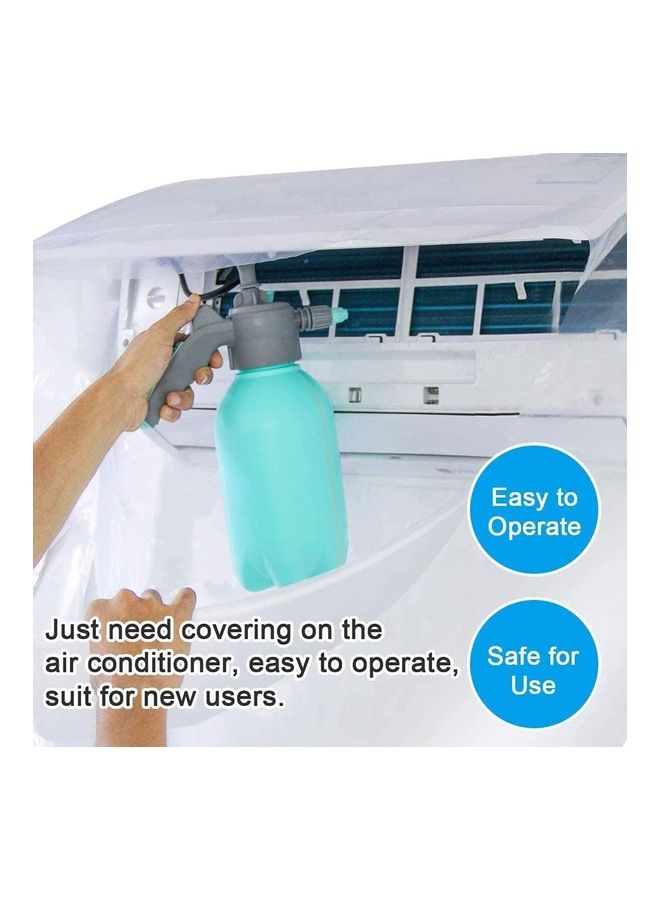 XiuWoo Waterproof Air Conditioner Cleaning Cover Clear - Image 4