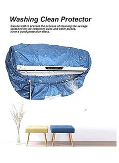 XiuWoo Waterproof Air Conditioner Cleaning Cover Blue  - Image 3