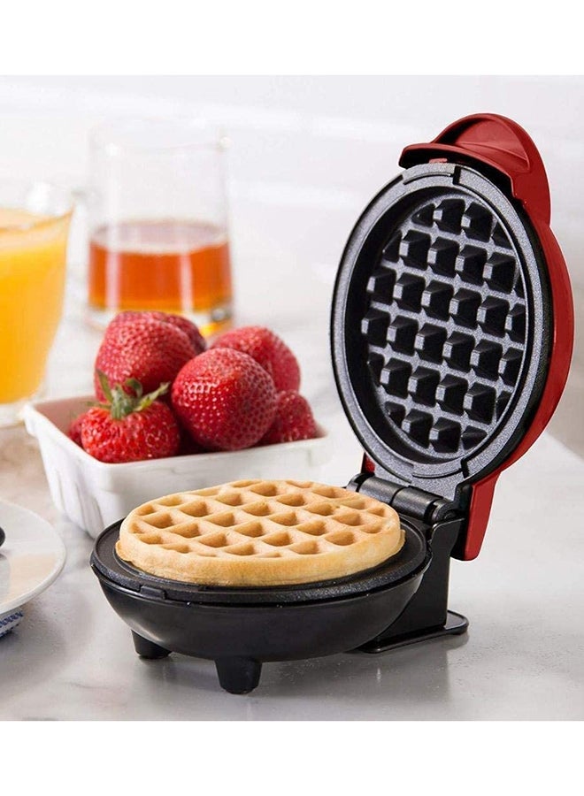 Electric Non Stick Mini Waffle Maker Machine 350.0 W 23420210423002 Red  - Image 5