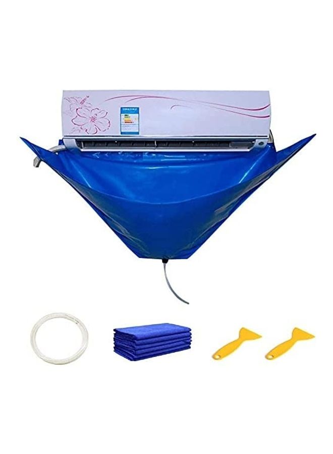 XiuWoo Waterproof Air Conditioner Cleaning Cover Blue  - Image 1