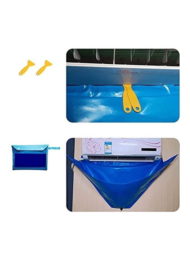 XiuWoo Waterproof Air Conditioner Cleaning Cover Blue  - Image 4