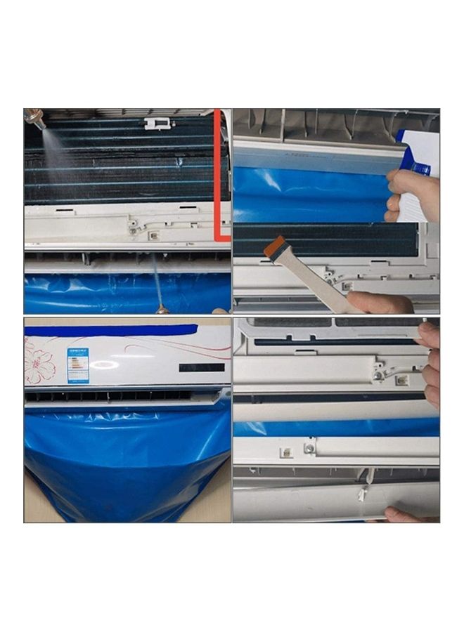 XiuWoo Waterproof Air Conditioner Cleaning Cover Blue  - Image 5