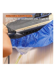 XiuWoo Waterproof Air Conditioner Cleaning Cover Blue  - Image 2