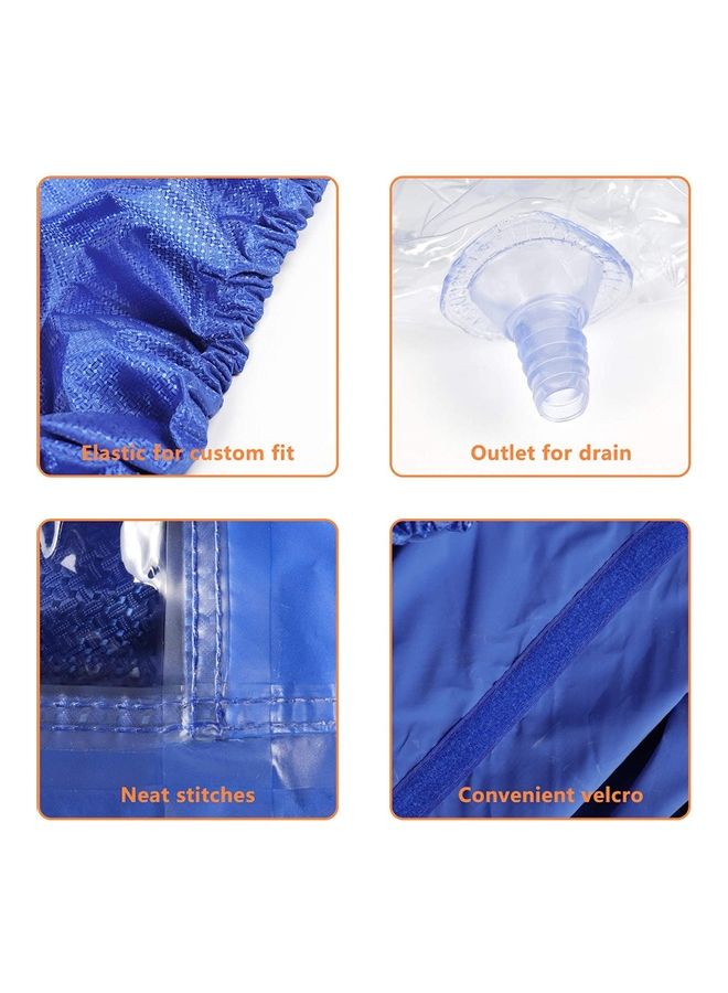 XiuWoo Waterproof Air Conditioner Cleaning Cover Blue - Image 4