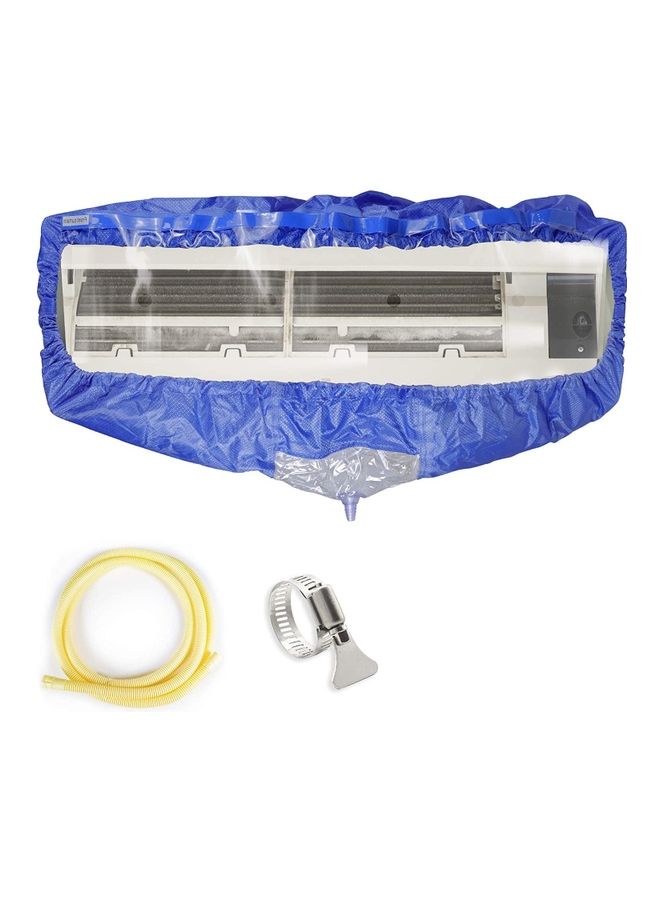 XiuWoo Waterproof Air Conditioner Cleaning Cover Blue  - Image 1