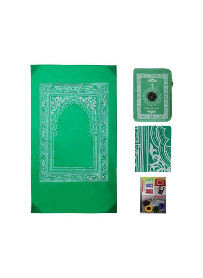 سجادة صلاة محمولة يمكن وضعها في الجيب أخضر 60x100سم - Image 3