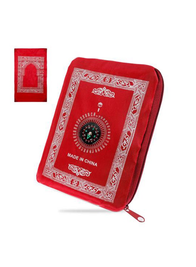سجادة صلاة محمولة يمكن وضعها في الجيب أحمر 60x100سم - Image 1