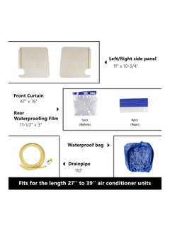 XiuWoo Waterproof Air Conditioner Cleaning Cover Blue  - Image 5