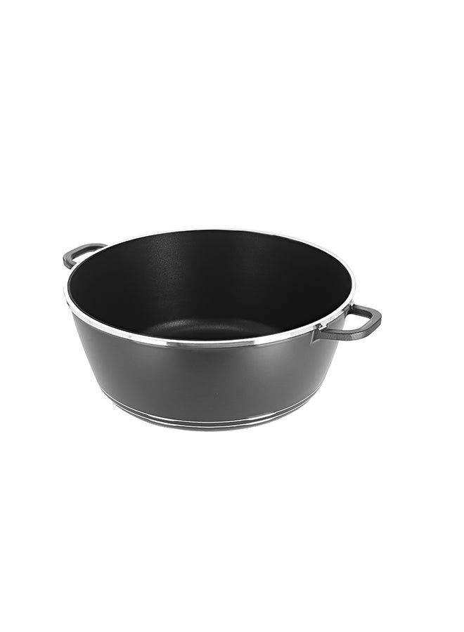 رويال فورد كسرولة بتصميم مصبوب كلاسيكي رمادي فضي 36سم - Image 4