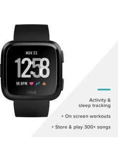 Fitbit Versa Smartwatch With Music Storage Black  - Image 3