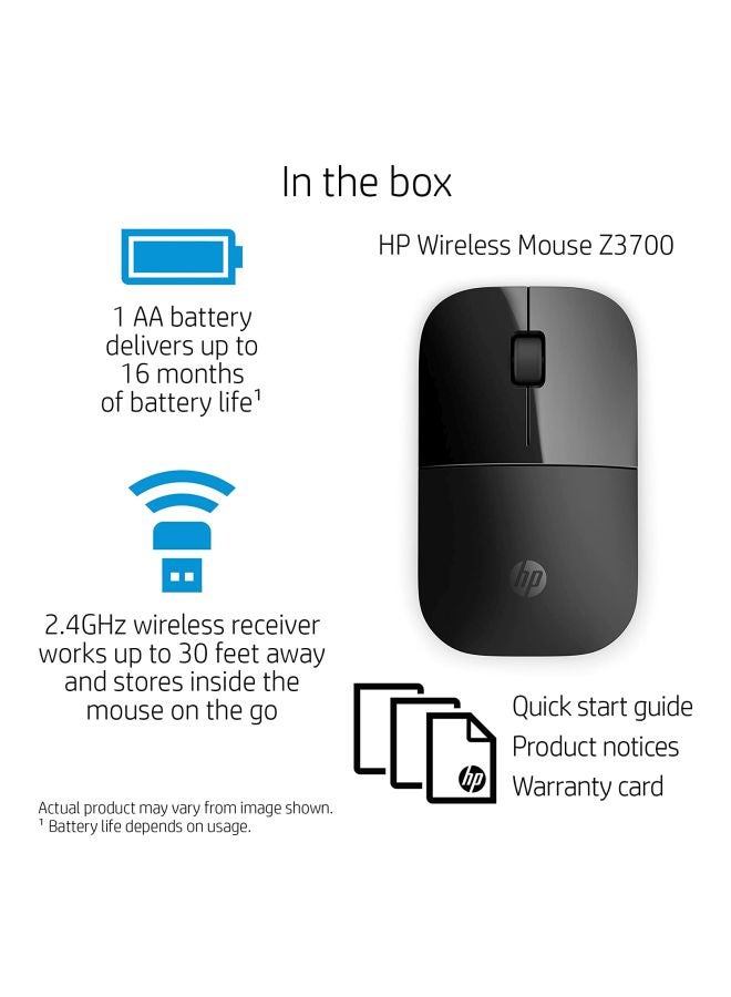 HP - Wireless Mouse Black - Image 1