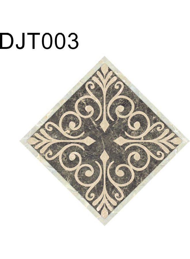 10-Piece Self-Adhesive PVC Waterproof Floor Tile Multicolour