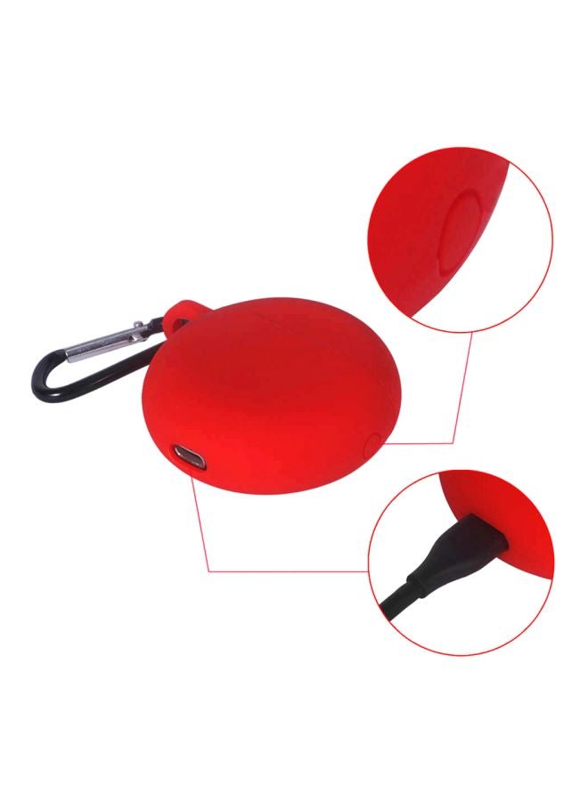 HUAWEI - Protective Silicone For Huawei Freebuds3 Case With Hook Color Red - Image 1
