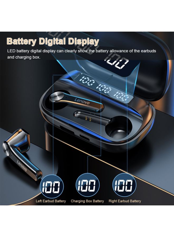 Lenovo TWS In-Ear Earbuds And Charging Box Set Black - Image 2